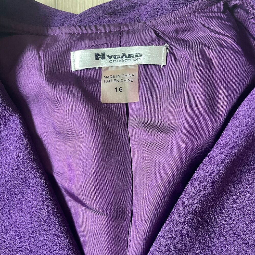 Women's Purple Tailored Blazer and Skirt Suit Set - Picture 13 of 16